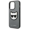 Karl Lagerfeld KLHCP14XSAPCHG iPhone 14 Pro Max 6,7 hardcase srebrny/silver Saffiano Choupette Head Patch